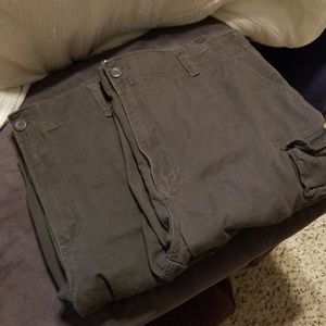 Bundle of 2 gray OP cargo shorts/Sz 40 waist